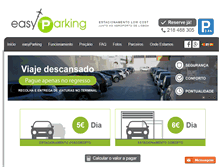 Tablet Screenshot of estacionamento-aeroporto.com